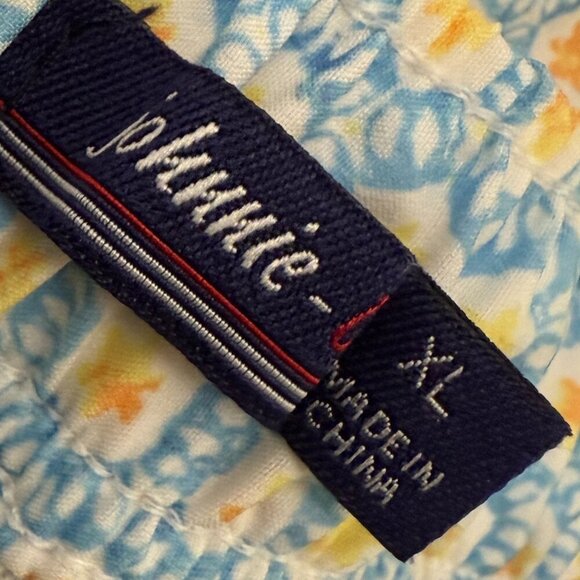 Johnnie O Blue & Yellow Print Swim Shorts Size XL - Picture 2 of 7